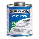 WELD-ON 717 PVC solvent cement, low VOC, heavy body, grey, QT (946 ml)
