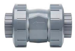 C-PVC CHECK VALVE BALL  PN10 FPM DOUBLE UNION SOCKET SCH80 1-1/2"NB