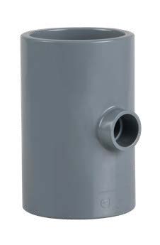 UPVC SCH80 Tee reducing (3/4", x 1/2")