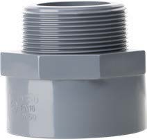 UPVC SCH80 Adaptor male (1/2")